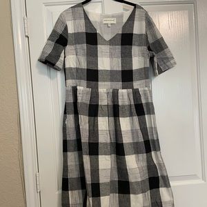 Knee length checkered